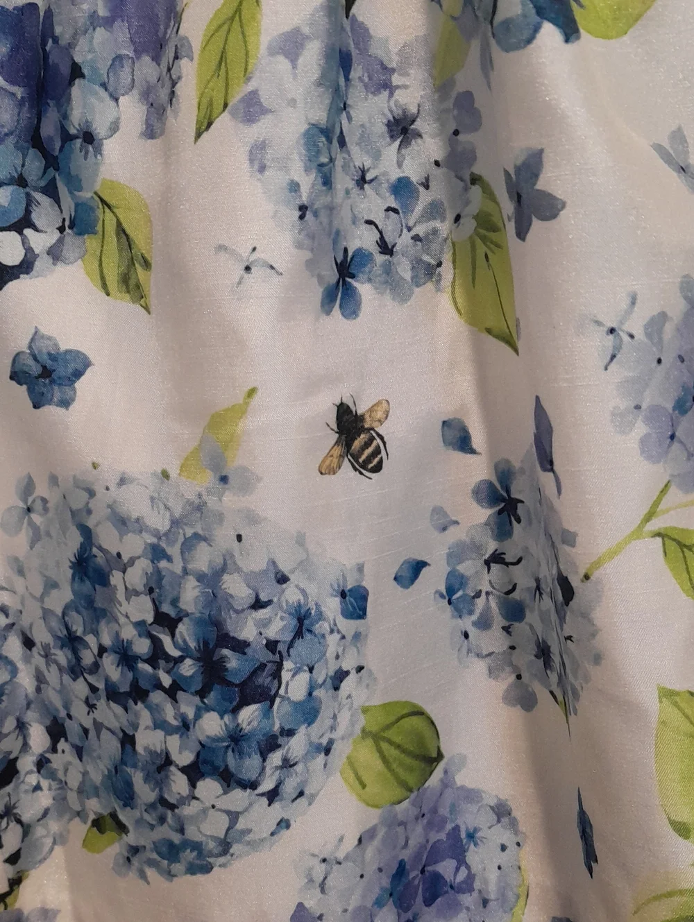 Gymboree Girls Size 10 White Floral Hydrangea Dress with Blue Waistband